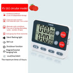 Digital Dual Kitchen Timer with Magnetic Back & Memory Presets, 2 Groups Countdown/Up Stopwatch Timer for Cooking, Baking