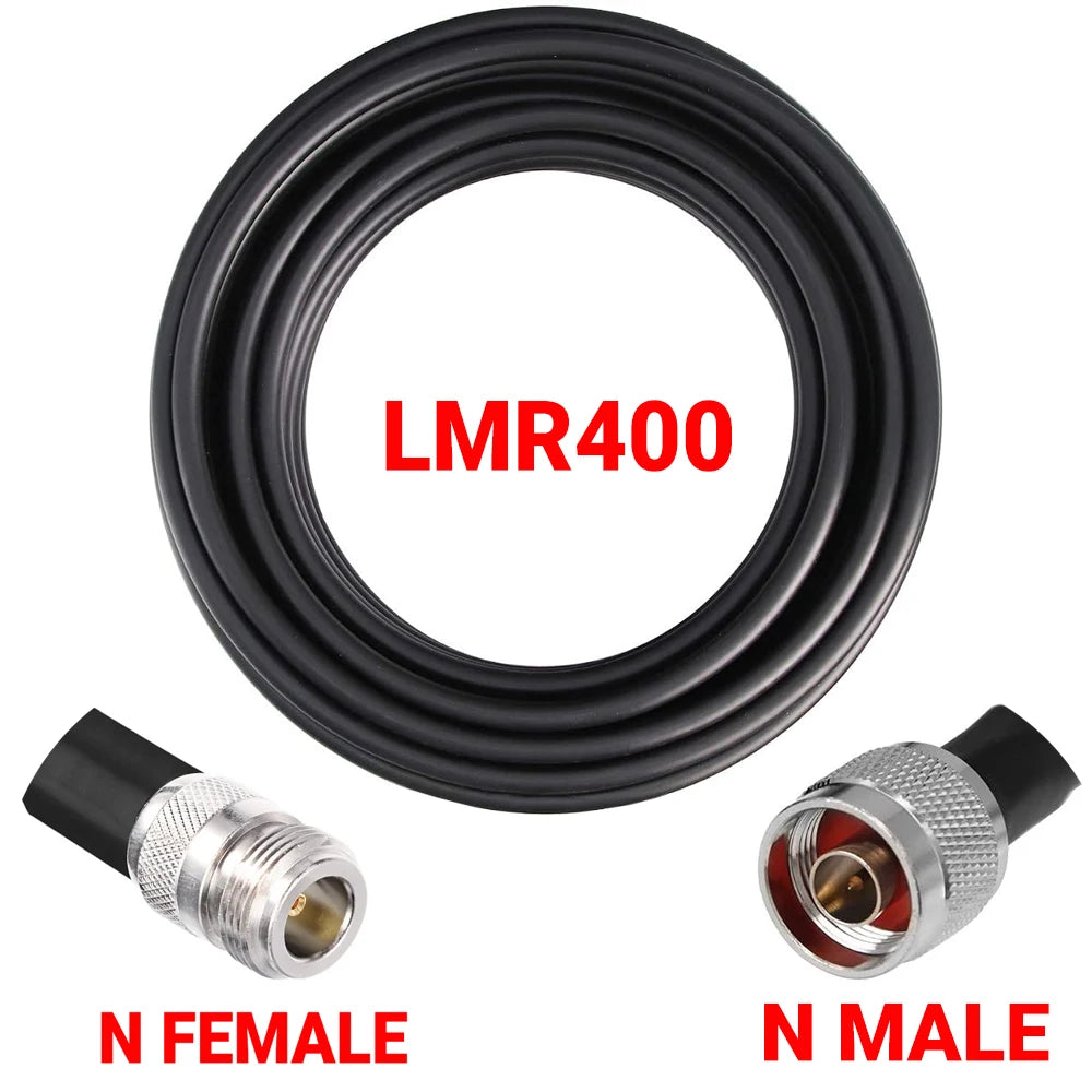 Coaxial LMR400 Cable N to N/ SMA/RP-SMA Male Female Connector Crimp 50 ohm RF LMR-400 Pigtail Antenna Radio Cable
