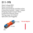 5PCS Quick Wire Connectors Lever Splicing 1/2/3/4/8/10 Pins Universal Compact Plugable Spliceable Male Female Terminals Blocks
