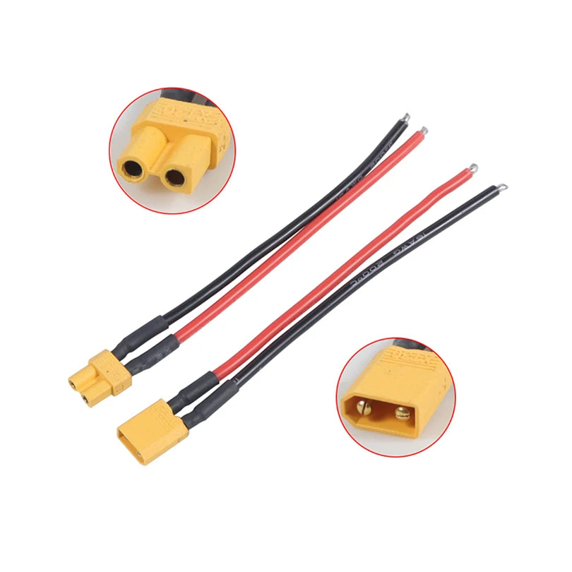 XT30 Connector Adapter Male/Female Plug 15CM 16AWG Silicone Wire Cable for RC FPV Quadcopter Racing Drone Parts