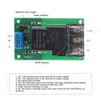 30A YYG-2 DC 5V/12V/24V Relay Module High Power One Way High/Low Level Trigger Optocoupler Isolation Relay Module