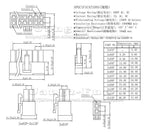 50pcs 4.2mm 5557 5559 5569 2x1P 2P Male Female Housing Top Side Entry 2 Pin Header Automotive Cable Wire Connector For Computer