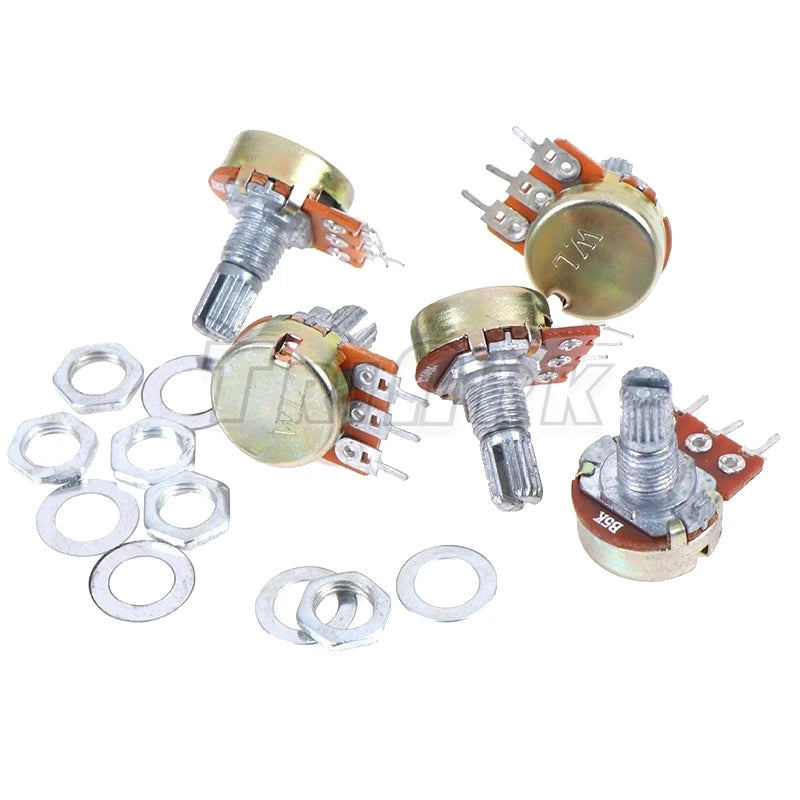5PCS/LOT WH148 3Pin15mm 1K 2K 5K 10K 20K 50K 100K 250K 500K 1M Ohm Linear Taper Rotary Potentiometer Resistor B1K B5K B10K B200K