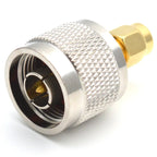 RF Coaxial N to SMA Connector N Male to SMA Male Plug Adapter Brass NJ - SMAJ