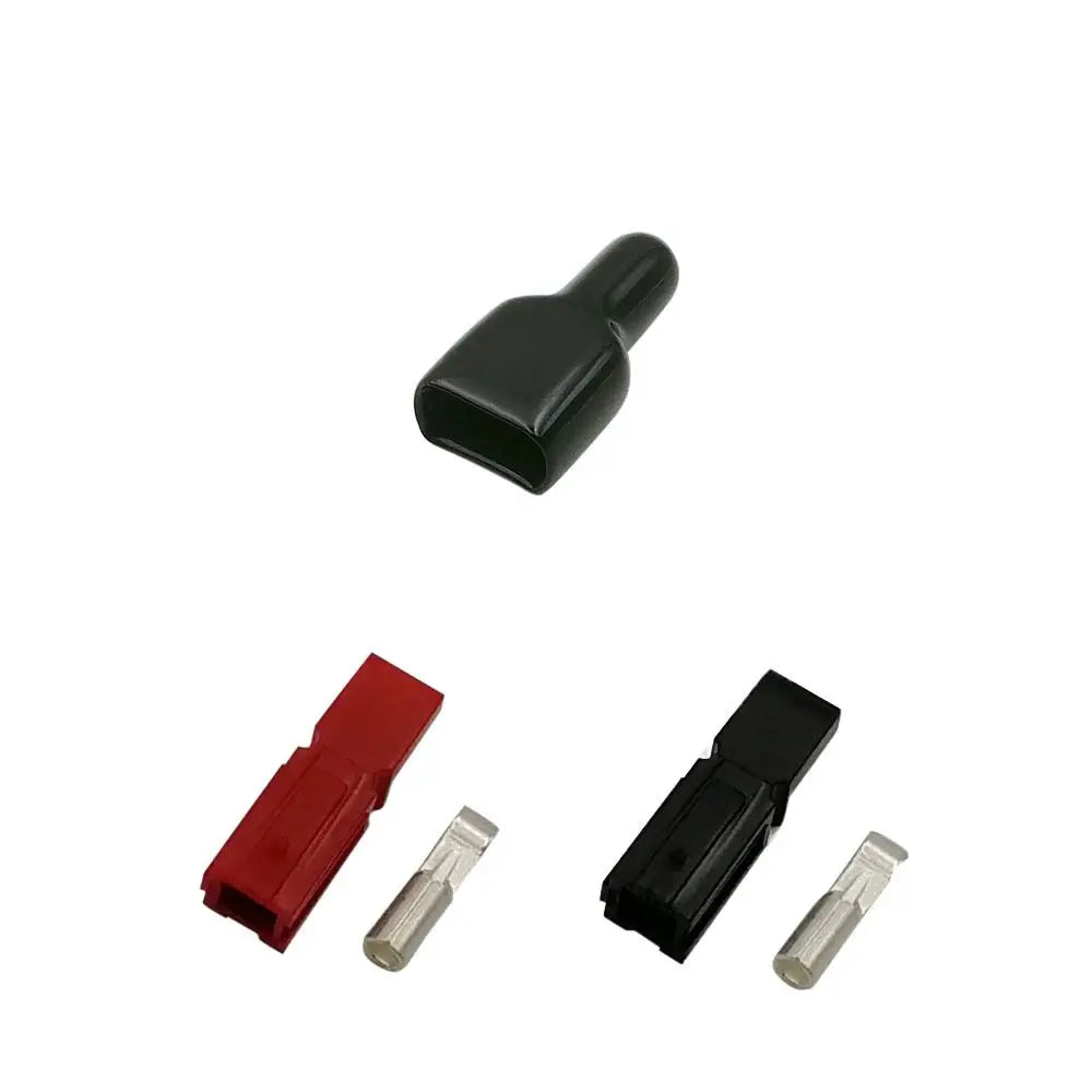 For Anderson Styles Connector 30AMP Plug Rubber Black UPS Power Plug Photovoltaic Systems For Electric Equipments