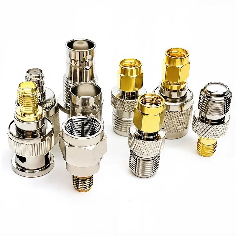 5/20Pcs RF Coaxial Coax Adapter, SMA Male To F Female, F-Type Female Jack to SMA Male Plug, Gold Plated Straight Connector