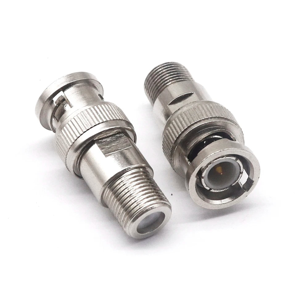 BNC to F TV female male straight connector F to BNC quick plug adapter coaxial connector