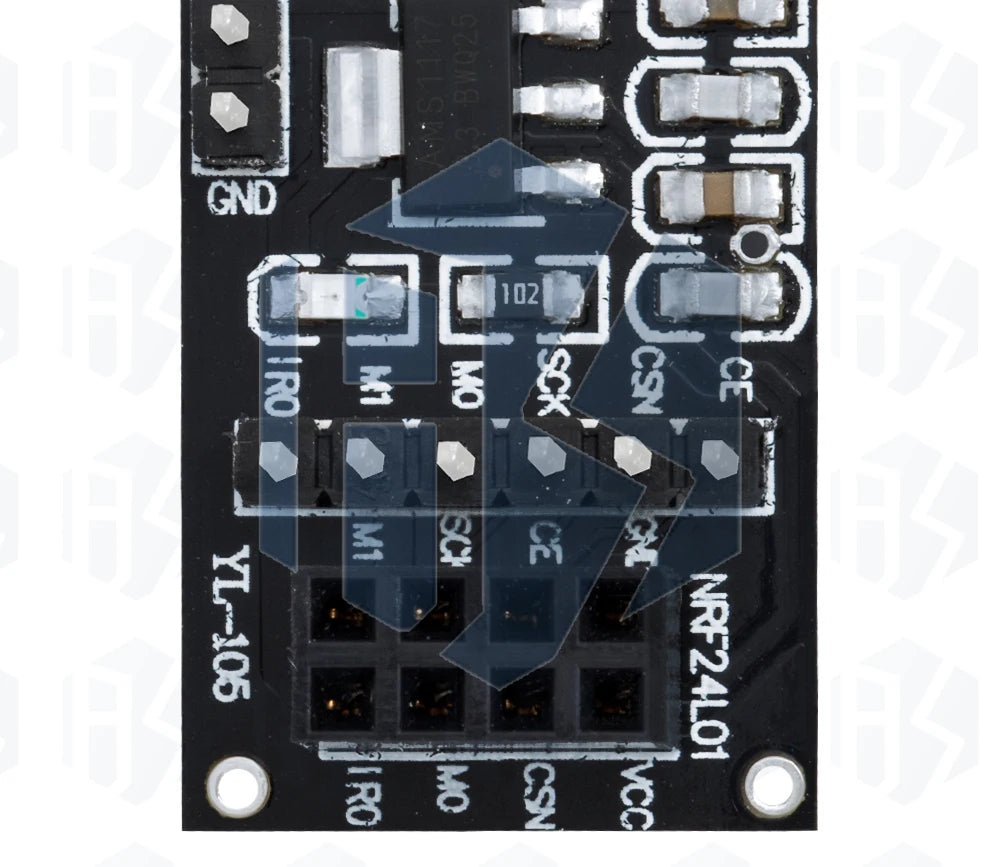 8Pin NRF24L01 Socket-Type Adapter Board 1PCS - Wireless Transceiver Module Carrier | For 51 MCU Projects