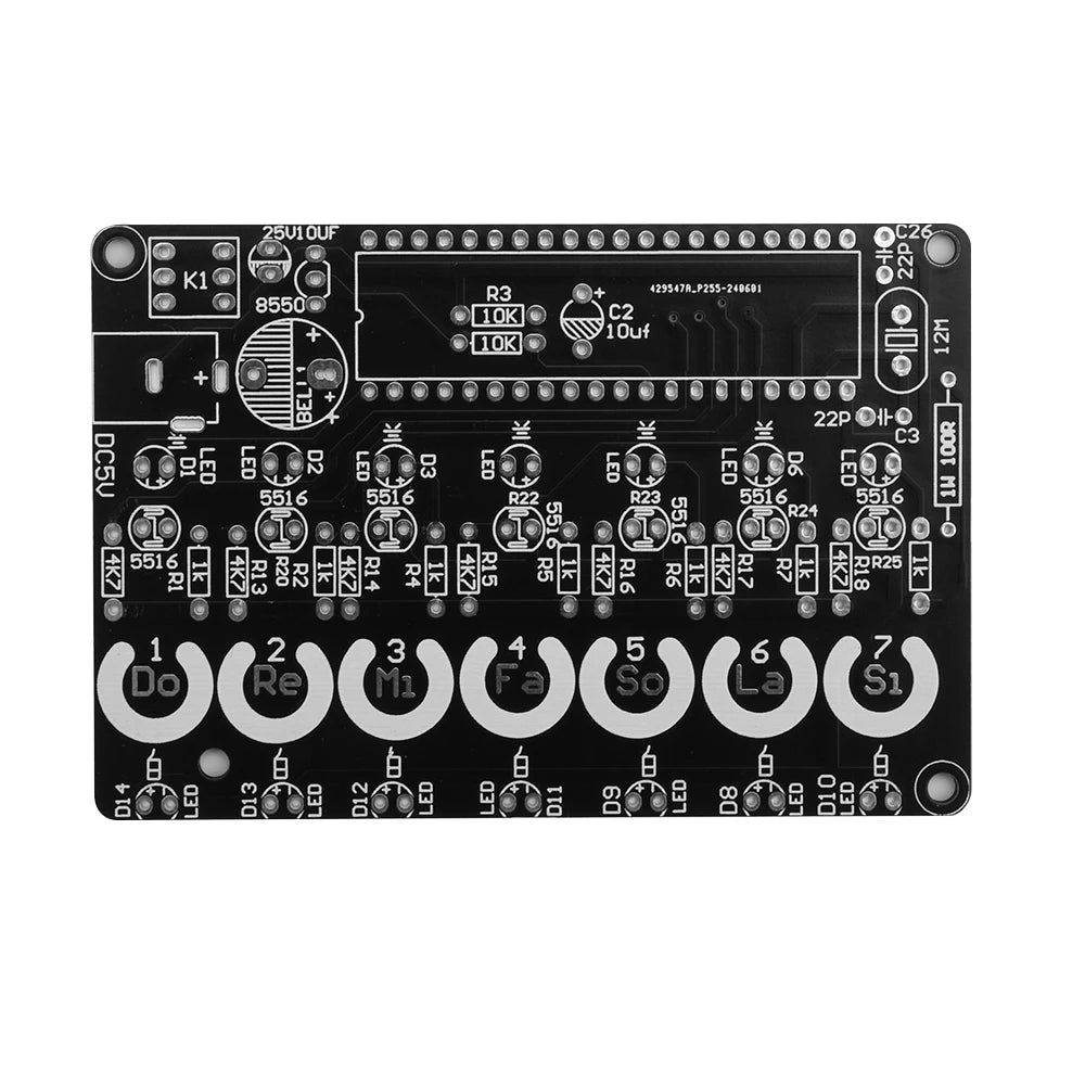 Electric Piano DIY Kits DIY Electronic Organ Module 51 Microcontroller String Less Photoelectric Organ Kit Soldering Practice