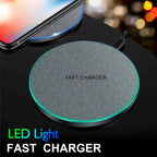 Wireless Charger Pad for iPhone 17 16 15 Pro Max Samsung Galaxy S26 S25 S24 Ultra-Thin Fast Wireless Induction Charging Station
