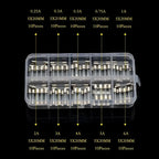 100pcs 5x20mm Glass Fuse Assortment Kit 0.25A to 20A Fast-Acting Fuses for Electronics Amplifier Power Supply Protection