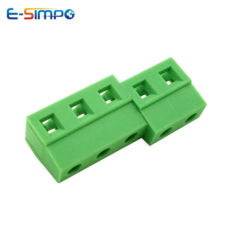 100pcs KF128-2.54/3.5/3.81/5.0/5.08/7.62 2P/3P Spliceable 5.0mm 5.08mm 7.62mm Pitch Straight PCB Screw Terminal Block Connector
