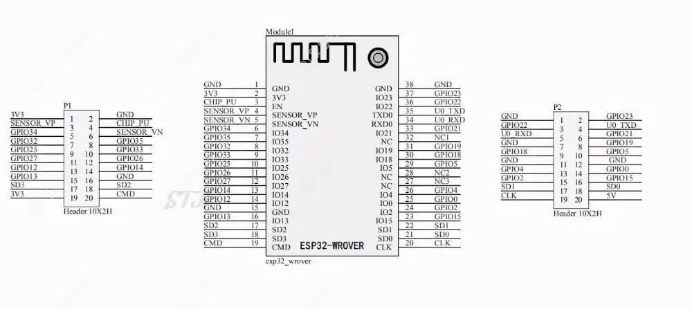 ESP8266 ESP-WROOM-32 ESP32-WROVER Development Board Test Programmer Socket Downloader for ESP-01 ESP-12F ESP-07S ESP-12S ESP32