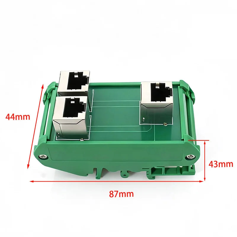 RJ45 8P8C vertical breakout board RJ45 feamle to 2 x RJ45