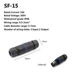 IP68 Waterproof Electrical Wire Connector I T Type Solderless Street Lights Quick Cable Wiring Outdoor Rainproof Terminal Blocks
