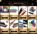 1M 3:1 Heat Shrink Tube Diameter 1.6/2.4/3.2/4.8/6.4/7.9/9.5/12.7/15.4/19.1/25.4/30/39/50mm With Double Wall Glue Tube