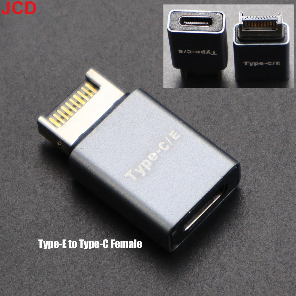 JCD Desktop Computer Motherboard Cable Adapter Connector USB 3.1 Front Panel Header Type C to Type E Expansion Plug Converter