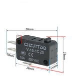 5PCS Momentary Micro Limit Switch CHZJTTDQ V-15.V-151.V-152.V-153.V-154.V-155.V-156   Travel switch limit switch silver contact