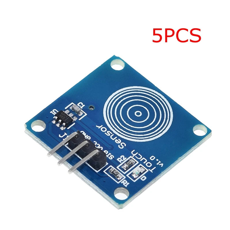TZT TTP223 12V 1-Channel Touch Relay Module Capacitive Touch Key Switch Sensor Self-Locking/No-Locking HTTM Touch Button