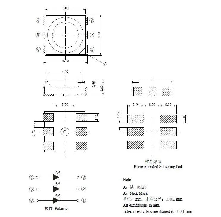 100PCS/LOT SMD LED Kit 1206 1210 5050 5730 0805 0603 3528 2835 0402 Red/Green/Blue/White/Yellow led diode set 5Colors Each 20PCS