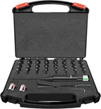 Powerful Green Bore Sighter Laser Bore Sight Kit with 32 Adapters fit 0.17 to 12GA Cal Multiple Caliber for All Gun Rifle Pistol