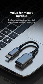 Elough Type C to USB 3.0 OTG Adapter Cable For PC Laptop Xiaomi Android Phone Flash Drive OTG Data Cable USB Type C Adapator