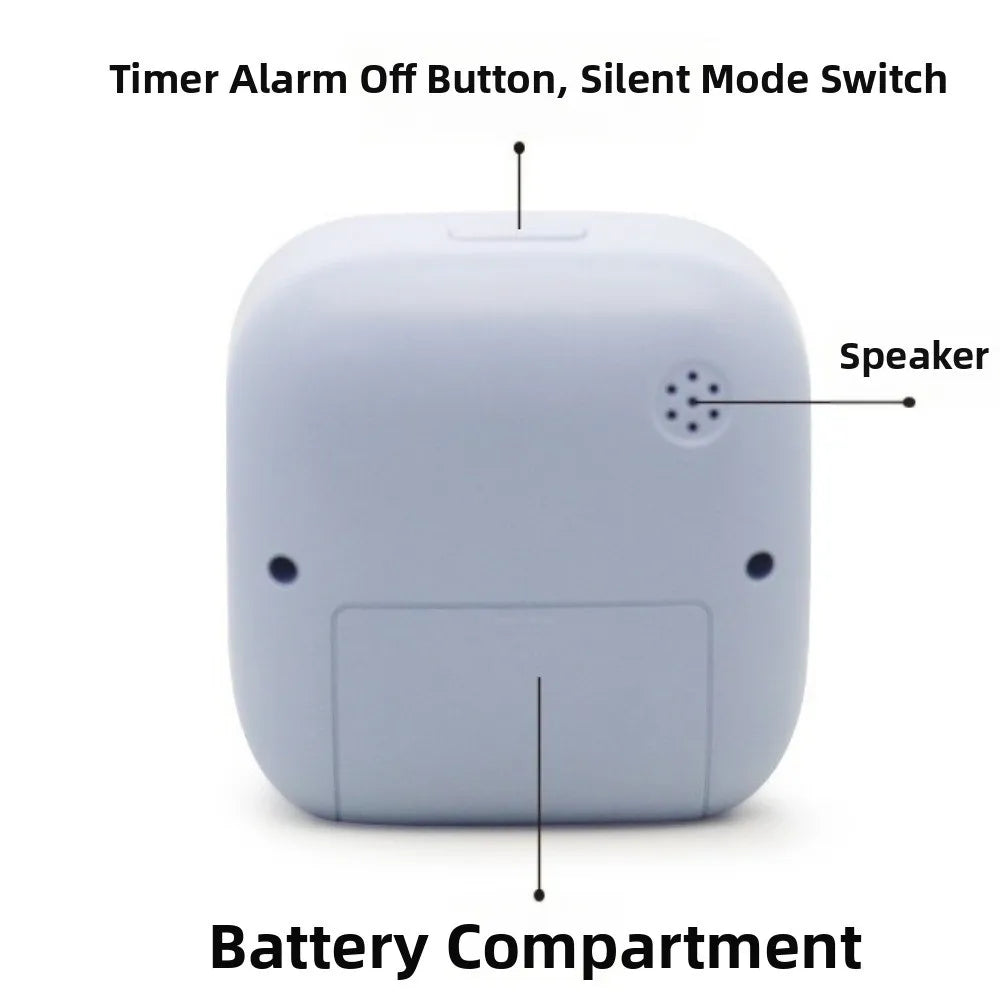 120 Minutes Visual Timer Silent Operation Visualization Countdown Alarm Clock Self-Discipline Portable Kitchen Timer Children