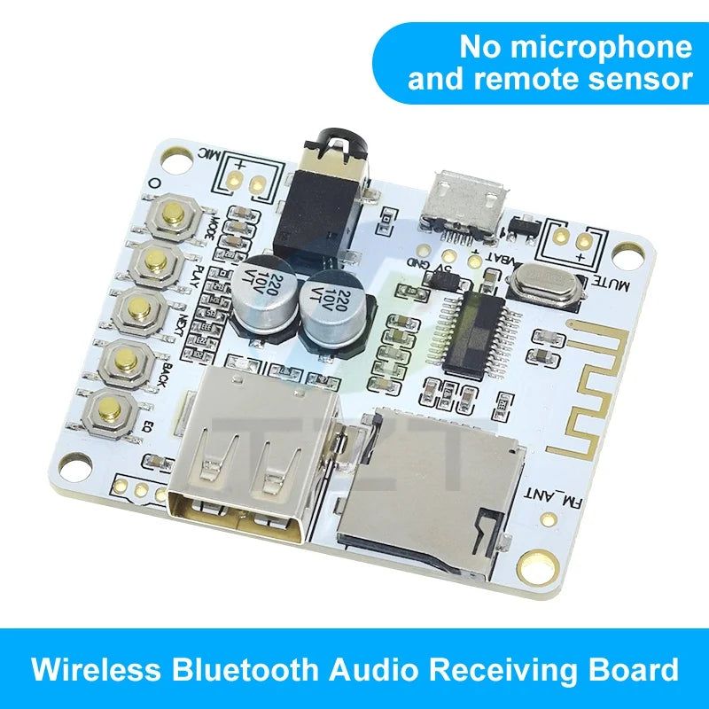 Bluetooth  Audio Receiver board with USB TF card Slot decoding playback preamp output A7-004 5V 2.1 Wireless Stereo Music Module