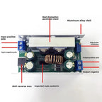 DC-DC Step Down Buck Converter 10-60V to 5V 12V 15V 19V 24V 120W Adjustable Voltage Regulator Power Supply Module High Power Vol
