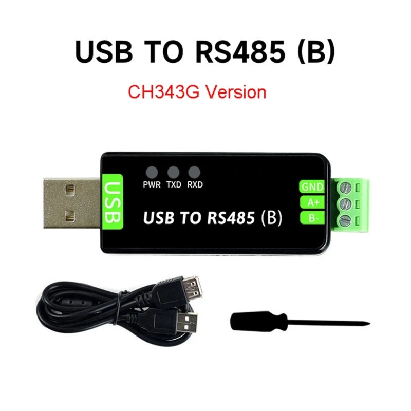 Waveshare USB to RS485 Serial Converter RS485 Communication Module 300-921600Bps Built-in ESD Protection Circuit