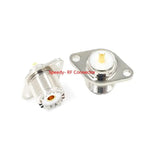 2PCS SL16 SO239 SO-239 UHF Female Solder for Chassis Panel Mount Socket Connector 2Hole 4hole Flange Adapter Fast Delivery