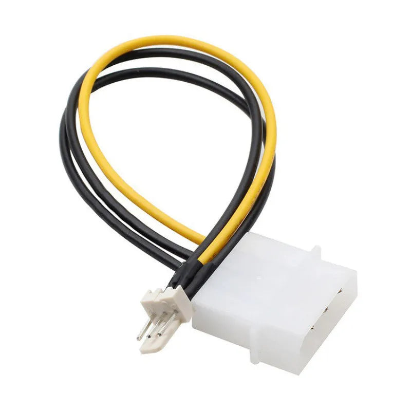 20cm 4 Pin Molex IDE To 3 Pin PC Computer CPU Case Fan Power Connector Cable Adapter