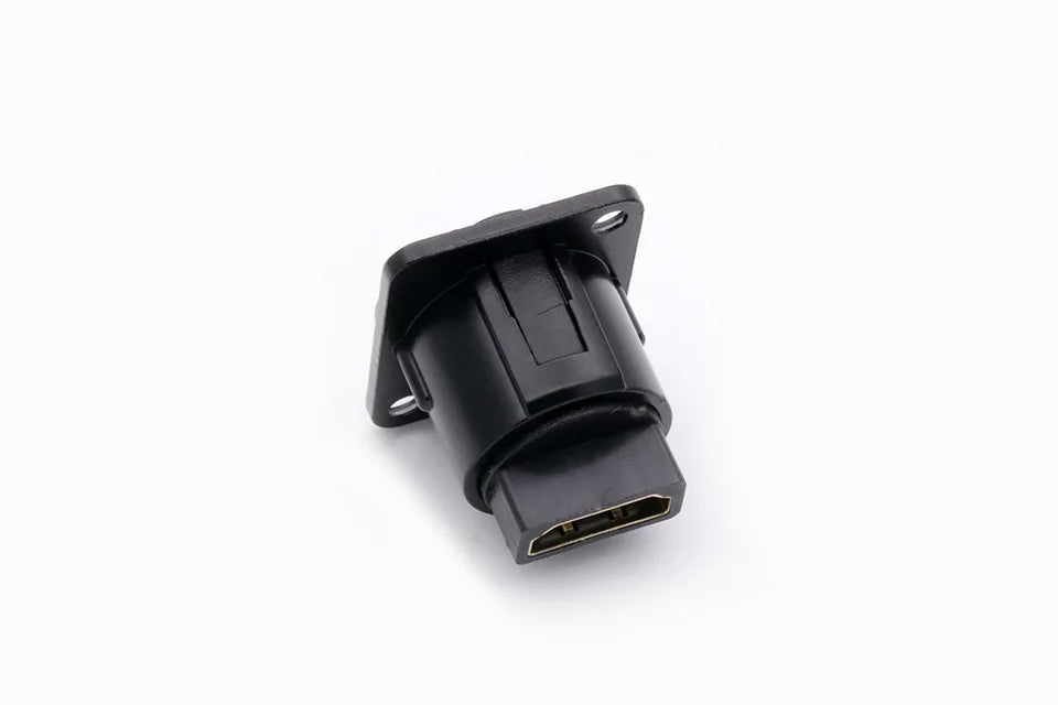 1PC D Type Chassis Connector, D Female Socket Panel Mounted Connector HDMI-Compatible
