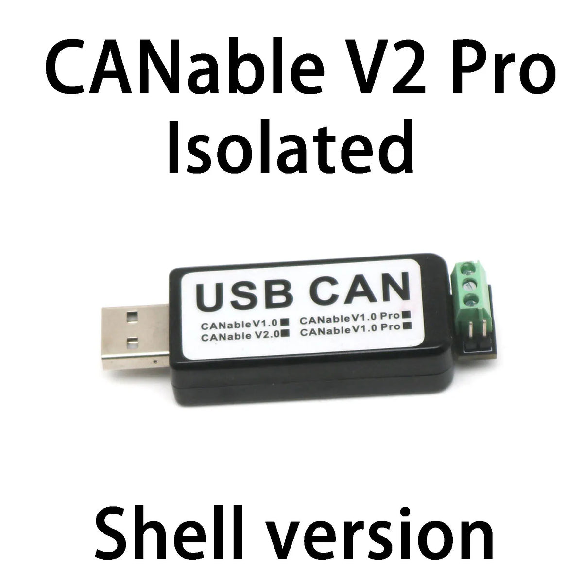 CANable V2.0 USB To CAN Bus Protocol Analysis Converter Transceiver USBCAN Adapter Candlelight CAN-FD SLCAN Firmware Cangaroo