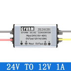 DC-DC 24V to 12V Converter Step Down DC DC 24V to 12V 1A 2A 3A 4A 5A Buck Model Converter 24V 12V Waterproof Module