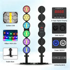 6‑Head Retro Stage Light MAX 300W COB RGB Effect Light DMX512 Voice Control 15/33CH Strobe Party Bar DJ Show Lighting IP20