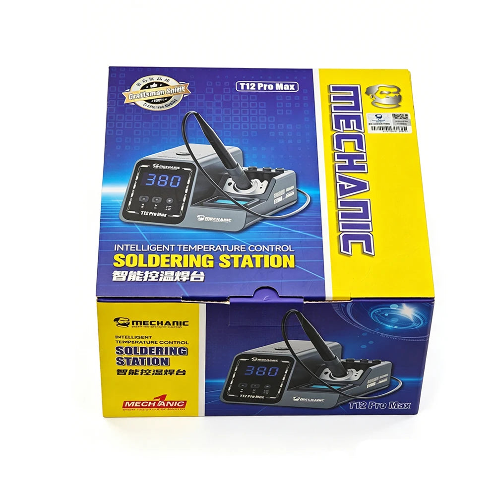 MECHANIC T12Pro Max T12 Soldering Station PID Control 160W High Power 4s Fast Heating Smart Sleep T12 Handle Welding Repair Tool