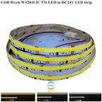 COB SPI LED Strip Light 24V 5m Addressable Pixels White CCT RGB RGBW RGBCCT WS2811 WS2814 Digital IC FCOB Magic Color Tape Rope