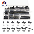 155PCS Single Row Female Socket Box 2.54mm Single Row Pin Socket Connector PCB Board Combination Kit, 8 Types