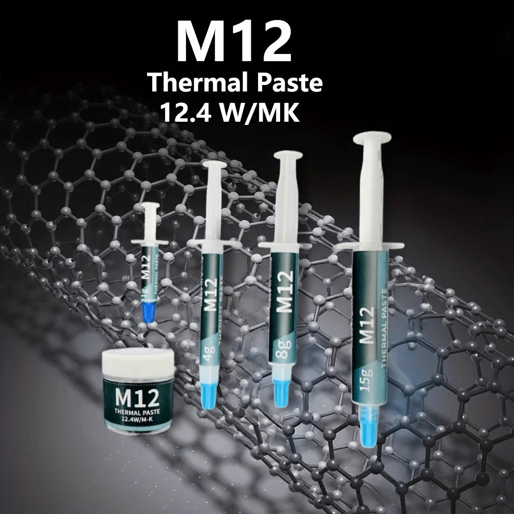 Thermal Paste Performance Thermal Conductive Grease Paste 12.4 W/MK 1/4/8/15/30g For Game PC PS5 CPU GPU Cooling