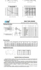 SMD Schottky Diode SS14 SS24 SS34 SS54 SMA Package 1A 2A 3A 5A 40V  50pcs/100pcs/200pcs/500pcs