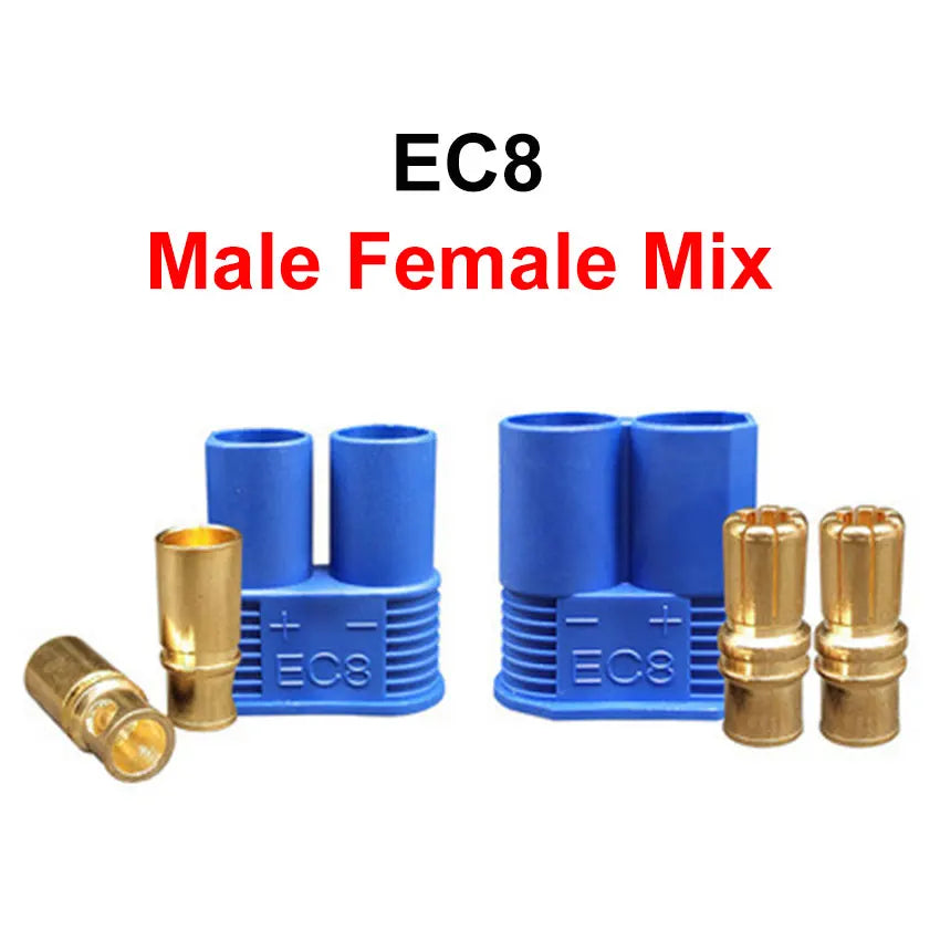 Cltgxdd 2/5/10pcs EC2 EC3 EC5 EC8 Banana Plug Battery Motor Male And Female Socket Aviation Model High Current Plug Connector
