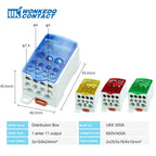 UKK Distribution Box One In Several Out Power Electrical Connector Junction Din Rail Terminal Block UKK80A/125A/160A/250A/400A