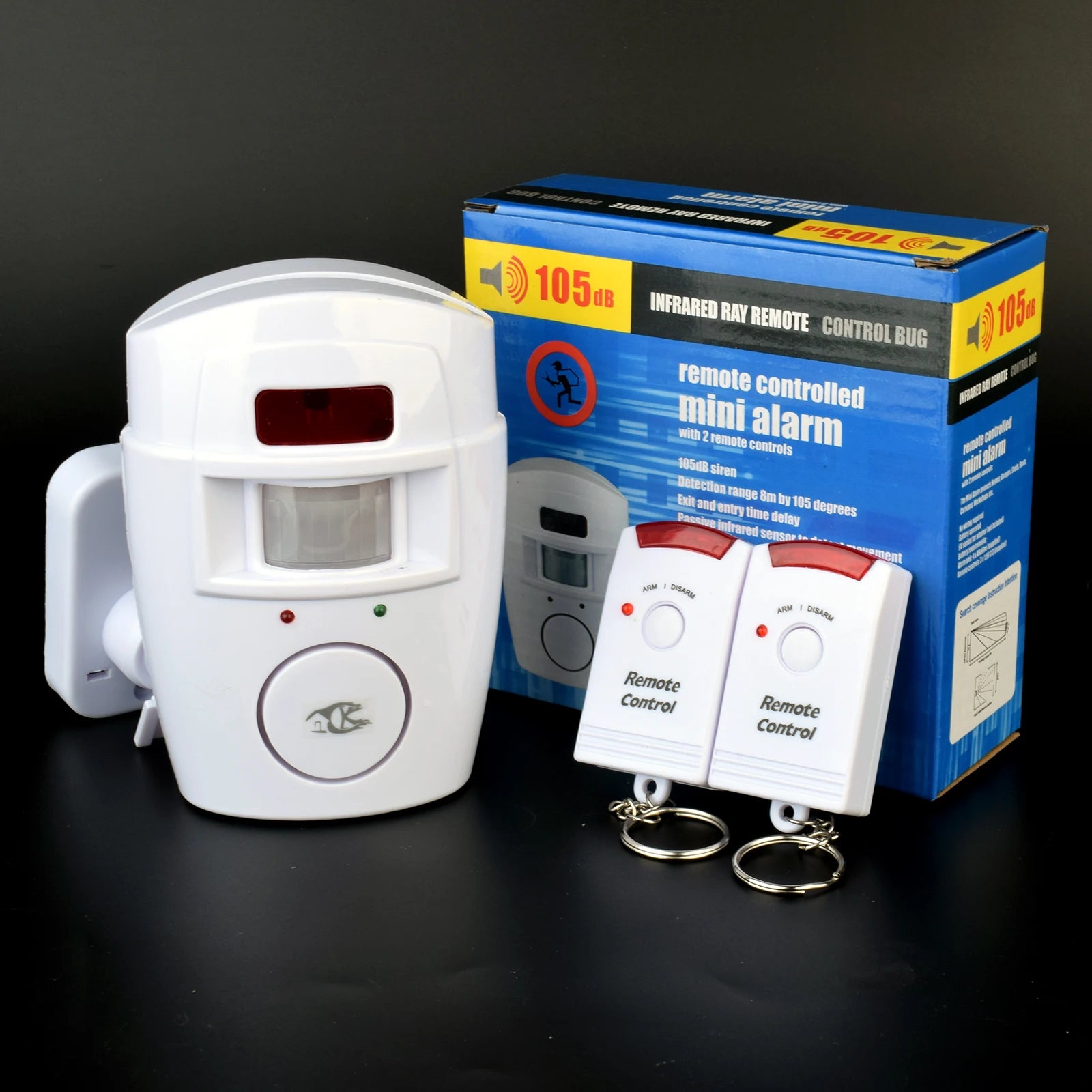 Home Smart Wireless Home Security PIR Alert Infrared Sensor Alarm System Anti-theft Motion Detector Alarm 105DB Siren