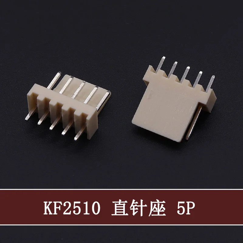 50Pcs KF-2510 2.54mm Pitch Male Plug 2P/3P/4P/5P/6/7/8/9/10/11/12p Pin Header PCB Connector Straight Pin Header KF2510 Connector