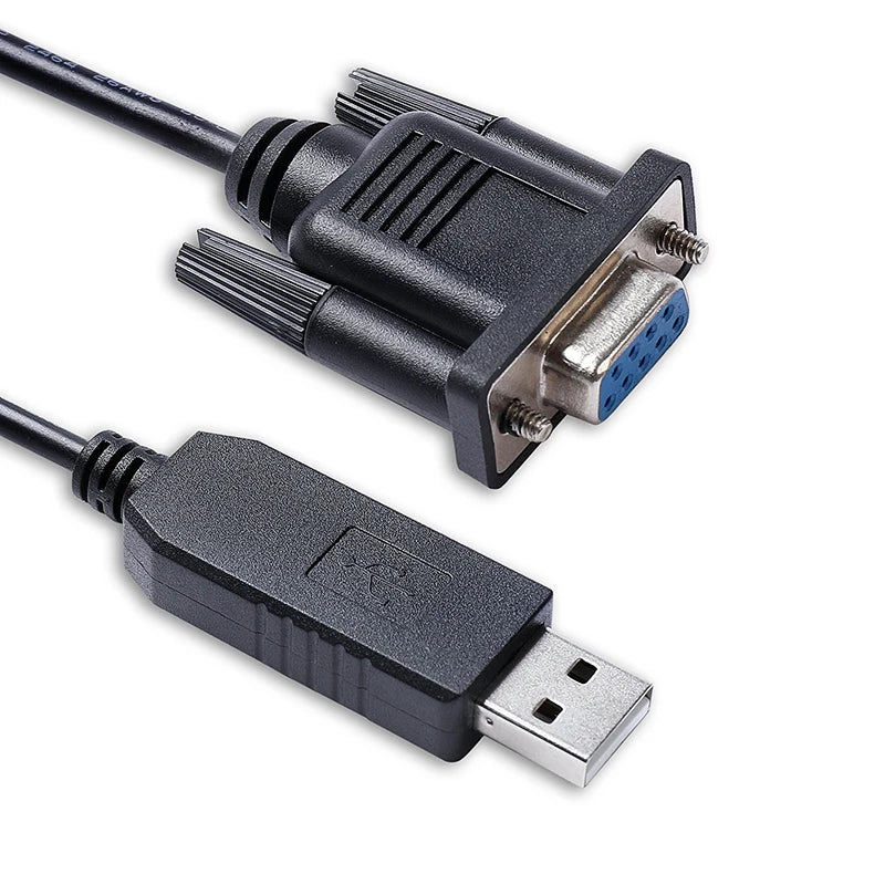 FTDI FT232RL USB to RS232 Serial Converter DB9 Female Cable Standard Pinout/Null Modem for Windows 7/8/8.1/10 Mac Android Linux