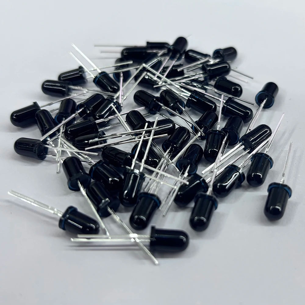 3mm 5mm IR LED Emitting Diode 850nm 940nm Emitter Receiver Infrared Transmitter Phototransistor Photodiode Invisible DIY PCB