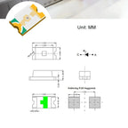 100PCS 0603 SMD LED Mini Surface Mount Chip Kit Super Bright Lighting Lamps Light Emitting Diode DIY Electronics Components