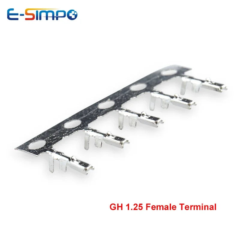 100pcs 1.25mm GH1.25 Male Female Terminals Male Crimp Pins Connectors