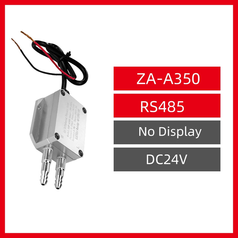 No Display/ LCD Display Air Gas Wind Pressure Differential Sensor 4-20mA 0-10V 0-5V RS485 Differential Pressure Meter Transmitte